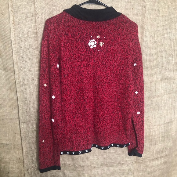 Erika S Christmas Sweater Snowman Santa Party Knit - Picture 5 of 6